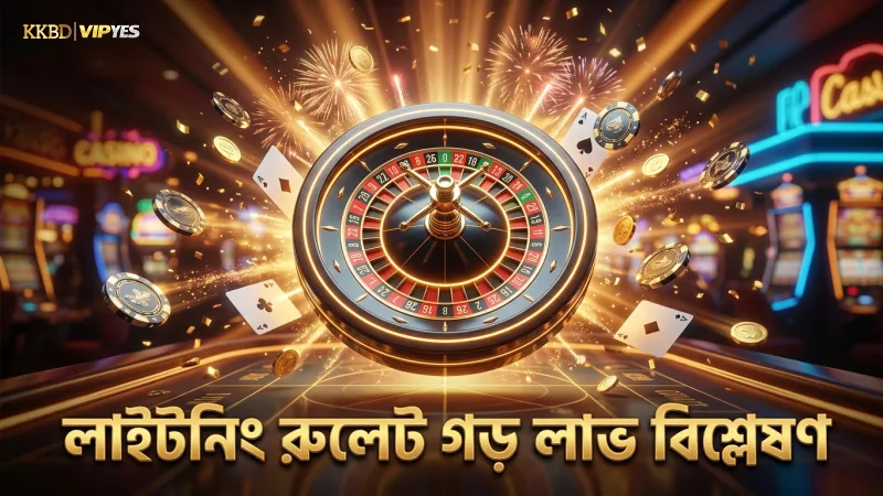 ৫০০ রাউন্ড বিশ্লেষণে লাইটনিং রুলেটের গড় লাভ পরিমাপ।