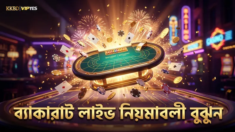 ব্যাকারাট লাইভ খেলার মূল নিয়মাবলী বুঝে খেলুন সতর্কভাবে